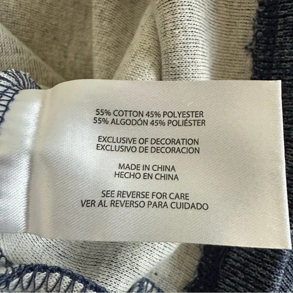 NWT Gap Mens XXL Blue Heathered Quarter Zip Pullover Sweater Top Long Sleeve New - Picture 5 of 5